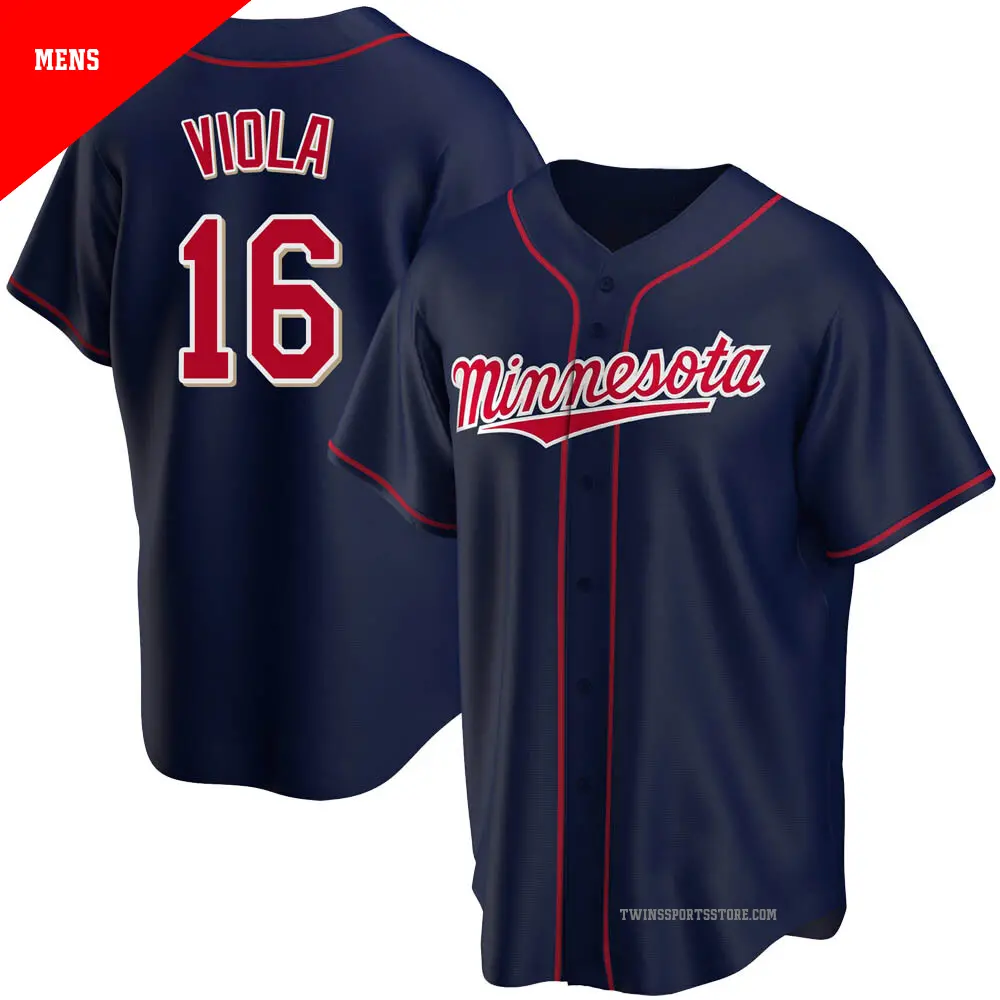 Men's ＃16 Frank Viola Minnesota Twins Navy Replica Alternate Team Jersey