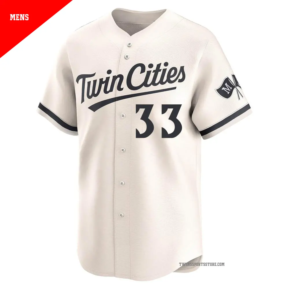 MLB ジャスティンモルノー モーノー ＃33 Tシャツ ツインズ Men's #33 Justin Morneau Minnesota Twins Cream Limited