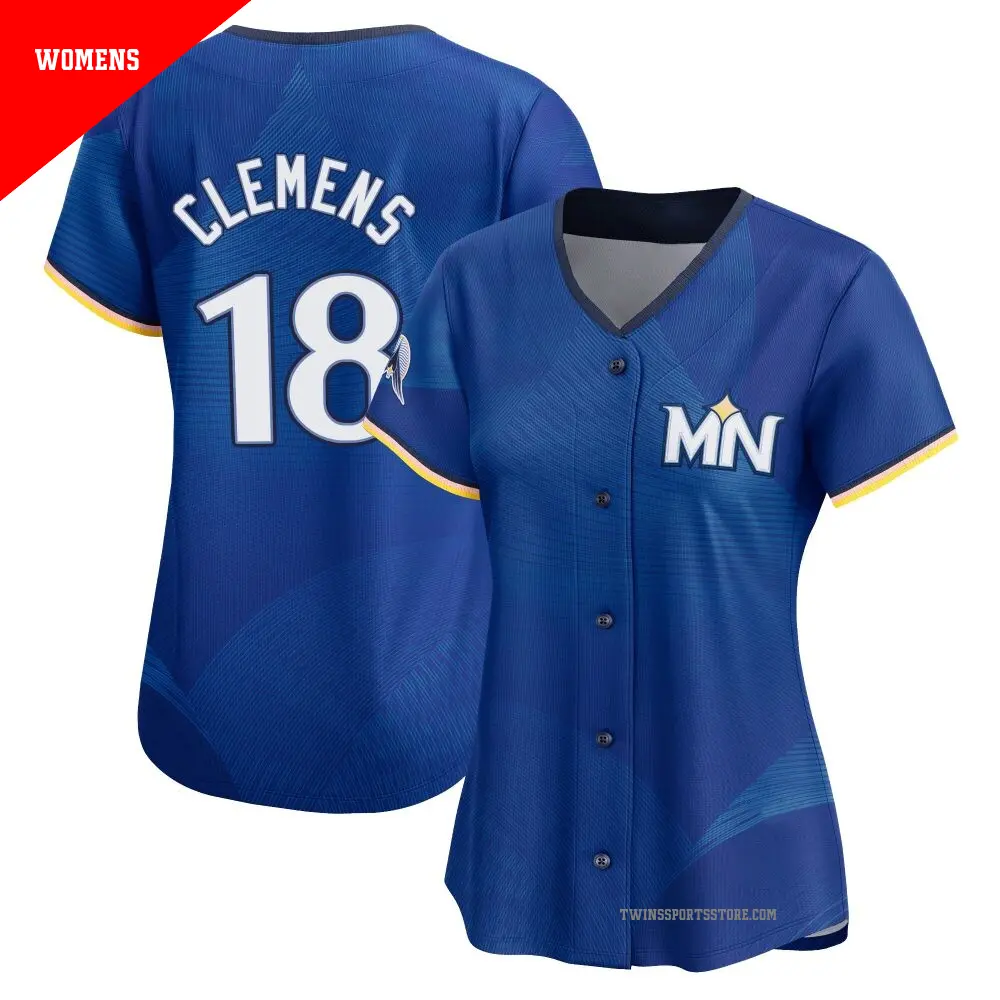 Women's ＃18 Kody Clemens Minnesota Twins Royal Limited 2024 City Connect Jersey