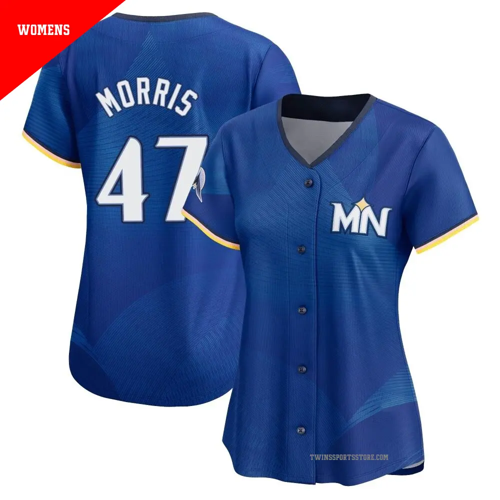 Women's ＃47 Jack Morris Minnesota Twins Royal Limited 2024 City Connect Jersey