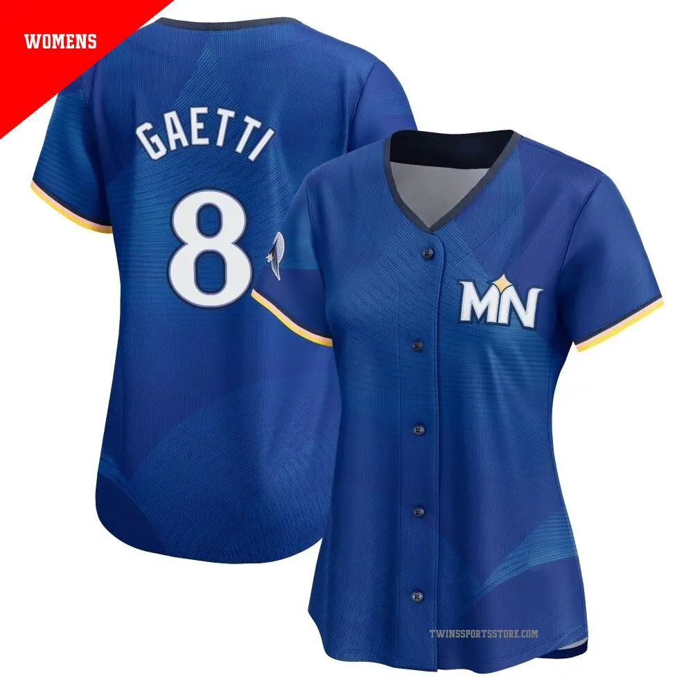 Women's ＃8 Gary Gaetti Minnesota Twins Royal Limited 2024 City Connect Jersey